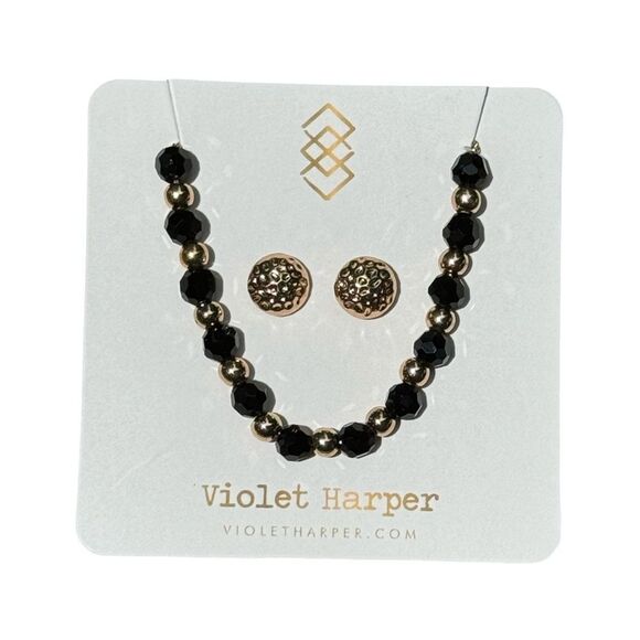 Violet Harper “Morgan” Beaded Bracelet  & Earring Set NWT - Picture 1 of 6